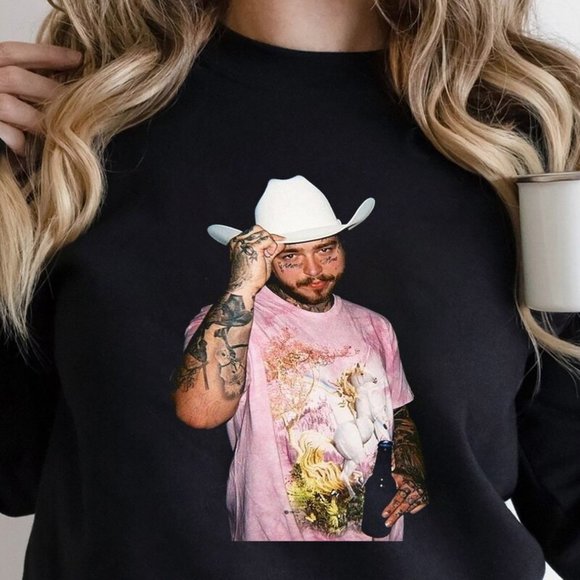 Posty Howdy Sweatshirt, Posty Crewneck Unisex Graphic Sweate - Picture 1 of 1